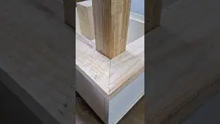 Satisfying Technique by Fixing Corner Beam Gap Joint #howto #tutorial #woodworking #shorts #tips