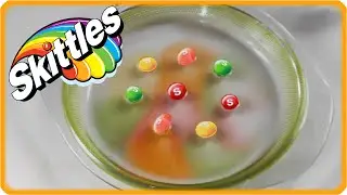 ✽ Крутой Эксперимент СКИТЛС-РАДУГА в Тарелке Игры для Детей SKITTLES-RAINBOW
