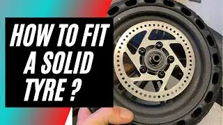 How to fit a puncture proof tyre to a xiaomi 365 or AovoPro wheel