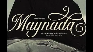 Maynada: Elegant Modern Script Typeface for Glamorous Design