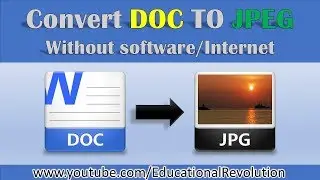Microsoft Word to JPEG ~ How to convert DOC to JPEG