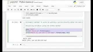 Python Basics, String Manipulation Concatenation, Format, Slicing, Replace, Strip, Split Functions