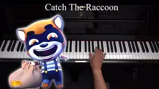 Talking Tom Gold Run - Catch The Raccoon - Piano Tutorial