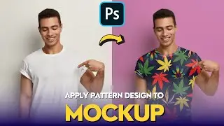 Place Pattern Design to T Shirt with Adobe Photoshop | T Shirt Mockup 