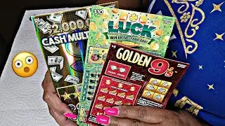 Golden 9's,LUCK,Cash Multiplier AMAZING tickets| MI lottery scratchoff #MecMomments