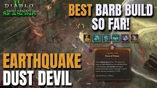 BEST BARB BUILD! Earthquake Dust Devil Season 6 Diablo 4