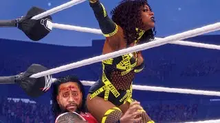 WWE 2k25 MODS: Naomi vs Jimmy Uso & stinkface 