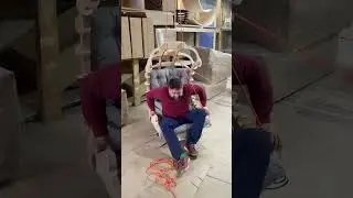 Испытание подвесного кресла Айс на прочность при падении
