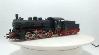 Vintage PIKO HO BR 55 3763 DR Steam Locomotive with Tender.