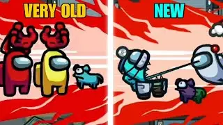 Among Us New Update - Very Old Vs New Dog Pet Reaction To Your Death (New Roles Update)