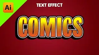 Texto con Estilo Comics de los 80' en Illustrator