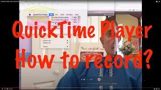 QuickTime Player: How to record a Zoom session?