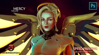 Mercy - [ Overwatch ] - Speed Painting Timelapse in Photoshop