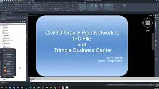 Civil3D Gravity Pipe Network creation and .ifc export