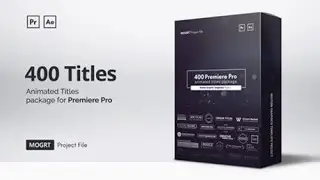 Mogrt Titles - 400 Animated Titles for Premiere Pro & After Effects