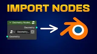How to IMPORT GEOMETRY NODES Projects to Blender