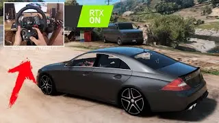 Mercedes-Benz CLS 55 AMG W219 - GTA V | Logitech G29 🔥 BEST GRAPHIC MOD / RTX