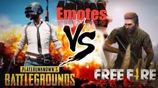 PUBG MOBILE EMOTES VS FREEFIRE EMOTES WHICH IS THE BEST???😍
