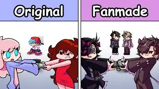 Tug-O-War Original Vs Fanmade - FNF Heart Attack Rampage