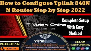 How to Configure the TPLINK 840N N Router Step by Step