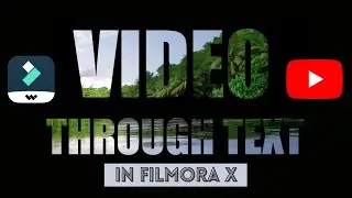 Video inside text effects in Filmora 10.