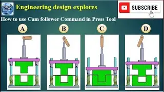 #Press Tool design assembly tutorial #3D Tool #Cam follower command #Tool design