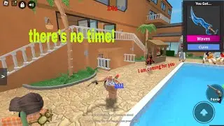 Playing roblox mm2 with @ItsLivniix speed up