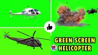 Top Five Green Screen Helicopter Flying Video | Download No Copyright Helicopter Videos