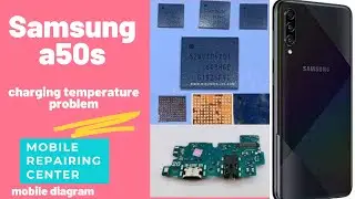 Samsung a50s charging temperature problem solution, samsung a507 charging error solution diagram