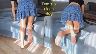 Temizlik vlog | günlük rutin temizlik | ev temizliği vlog etekli 
