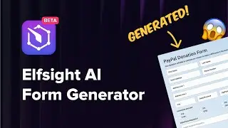 Elfsight AI | Auto-generate any website form in 1 click