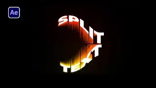 Split Typography Tutorial | Simple Split Text Animation in After Effects
