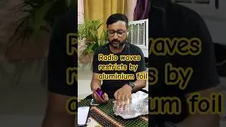 Aluminium foil restricted phone call..check it out..!#physics #experiment #mobile #sciencefacts