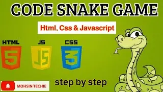 How to Code Snake Game using HTML CSS and JavaScript | Step by Step Tutorial ASMR Programming