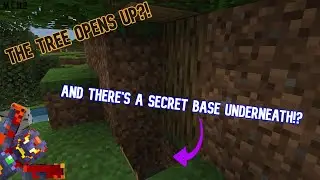 How to make a SECRET BASE UNDER A TREE in Minecraft!