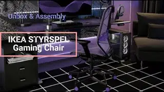 IKEA STYRSPEL Gaming Chair (Purple/Black) | Unbox & Assembly