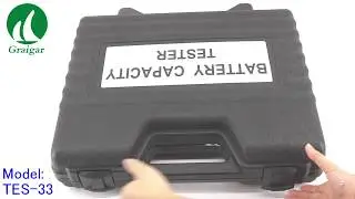 TES-33 Battery Capacity Tester, Battery DCA/DCV/Capacity/Resistance/Temperature with USB Datalogger