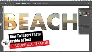 How to Put an Image Inside Text or Shapes in Illustrator (Clipping Mask Tutorial)