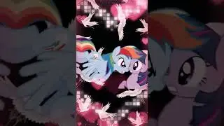💞💜💙Искорка и Радуга Дэш Эдит💝Twilight & Rainbow EDIT🌟🌈