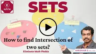 How to find Intersection of two Sets?