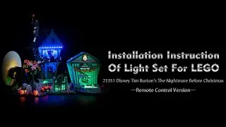 Installation  LEGO 21351 Disney Tim Burton's The Nightmare Before Christmas.