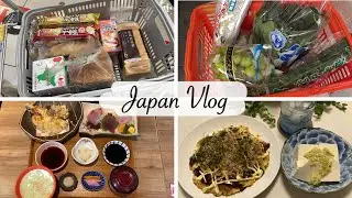 japan vlog | days in my life before and after typhoon | grocery shopping & home cooking