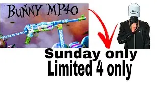 Crazy Bunny mp40 redeem code Only today 😁😁😁😁😁😁