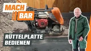 Operating a vibrating plate: Vibrating paving stones made easy | OBI