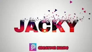 JACKY - Name creation on PicsArt | Name editing tutorial