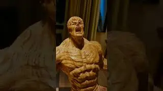Wooden figurine of the «Incredible Hulk»