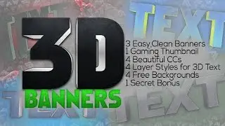 Best 3D Banner Templates Pack #PSD #FREE