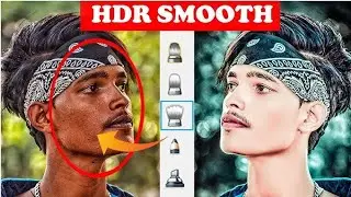 HDR - Face smooth skin whitening photo Editing || Autodesk skin Face painting photo Editing