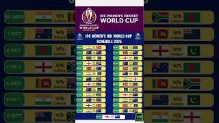 ICC women WORLD CUP 2025 Announced 🚨🛑🚨