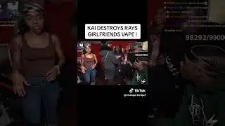Kai Cenat destroys girlfriends vape 😂
